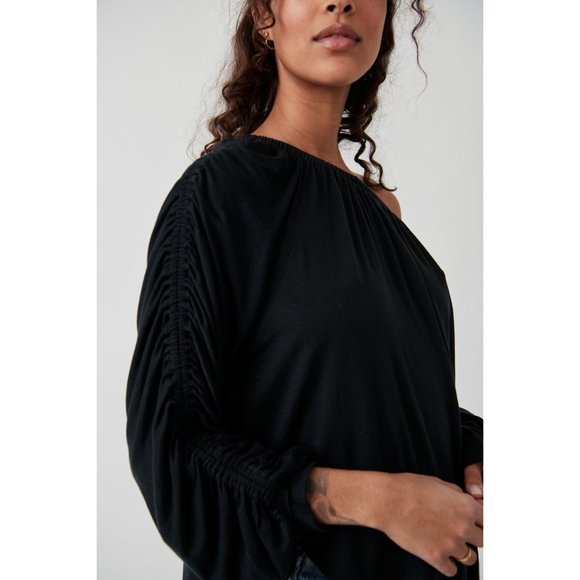 NWT FREE PEOPLE Care FP Serenade Tee / Black Size XS - Picture 4 of 12